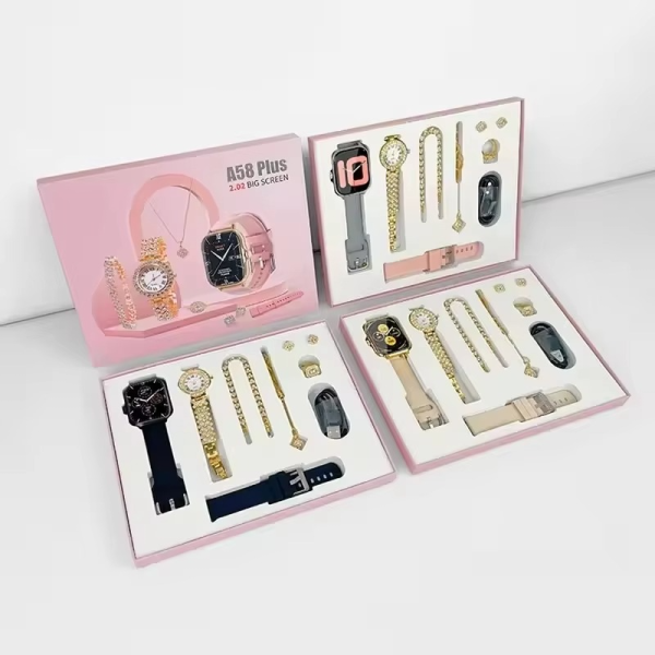 A58 Plus 6-in-1 Smartwatch for Women – Perfect Gift for Girls OYE HOYE BAZAR