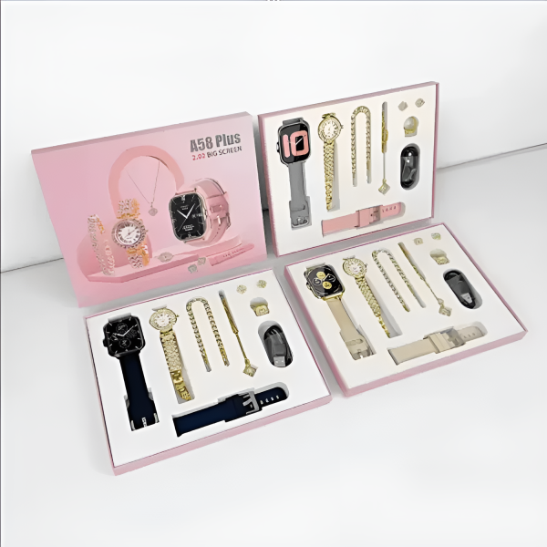 A58 Plus 6-in-1 Smartwatch for Women – Perfect Gift for Girls OYE HOYE BAZAR