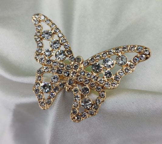 1 Piece Imported Dazzling Butterfly Crystal Ring – Embrace Elegance And  Sparkle OYE HOYE BAZAR