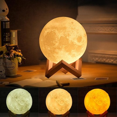 16-in-1 High Quality LED Moon Light Lamp with Stand OYE HOYE BAZAR