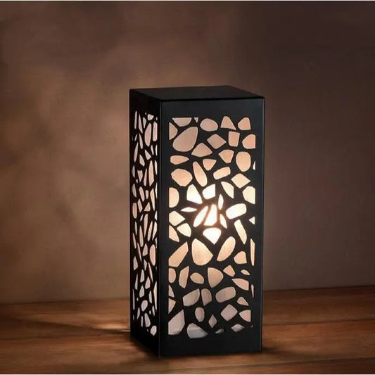 3D Laser-Cut Wooden Lamp – Elegant Rechargeable Table Lamp for Modern Décor OYE HOYE BAZAR