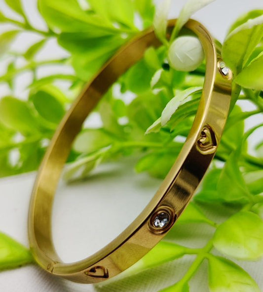 Adjustable Cartier-Inspired Heart Charm Bracelet OYE HOYE BAZAR